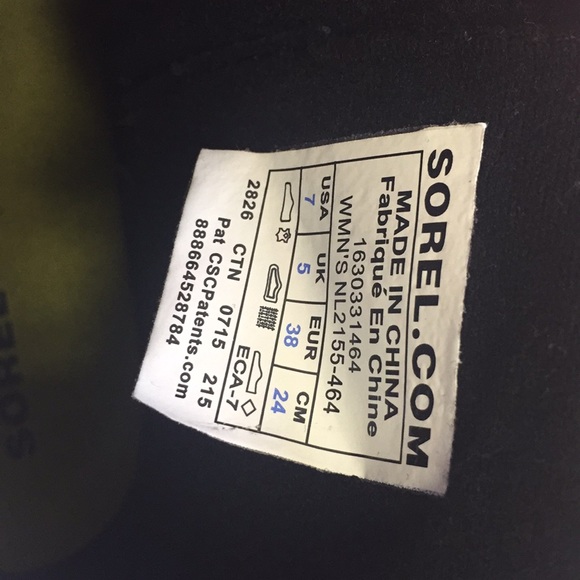 Sorel Slim boot Pull on Glow Rain boots Navy Blue - Picture 8 of 16